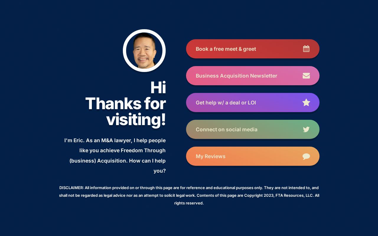 Eric Hsu - Lawyer for SMBs